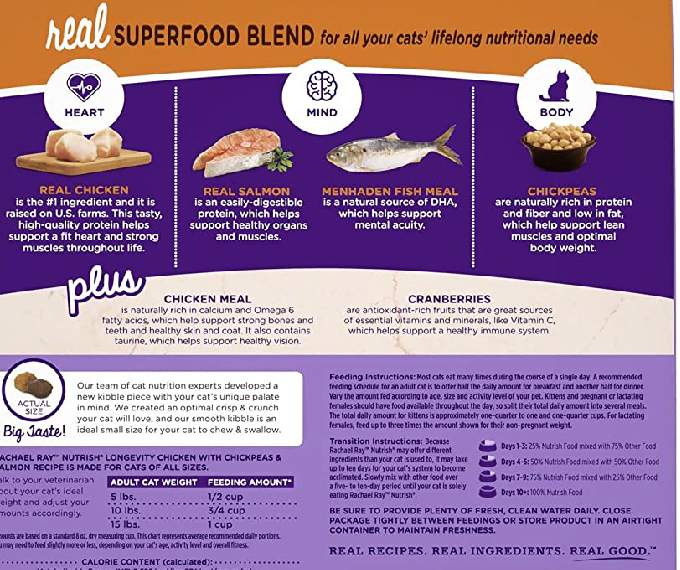 Rachael Ray Nutrish Indoor Complete Premium Natural Dry Cat Food - Image 6