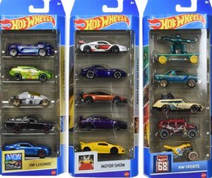 Hot Wheels 5-Pack Bundle of 15 Toy Cars