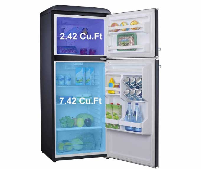 Galanz Retro Refrigerator Frost Free - Image 4