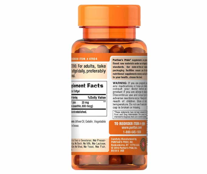 Puritan's Pride 2-pack of Lutein 20 Mg - Image 5